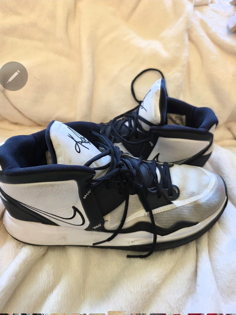 Nike Men’s Black & White High-Top Basketball Shoes